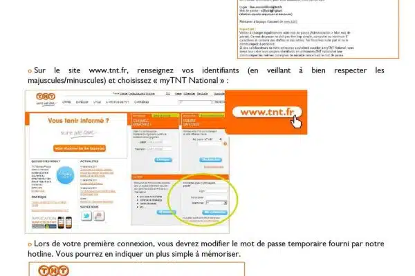 MyTNT : comment créer un compte ?