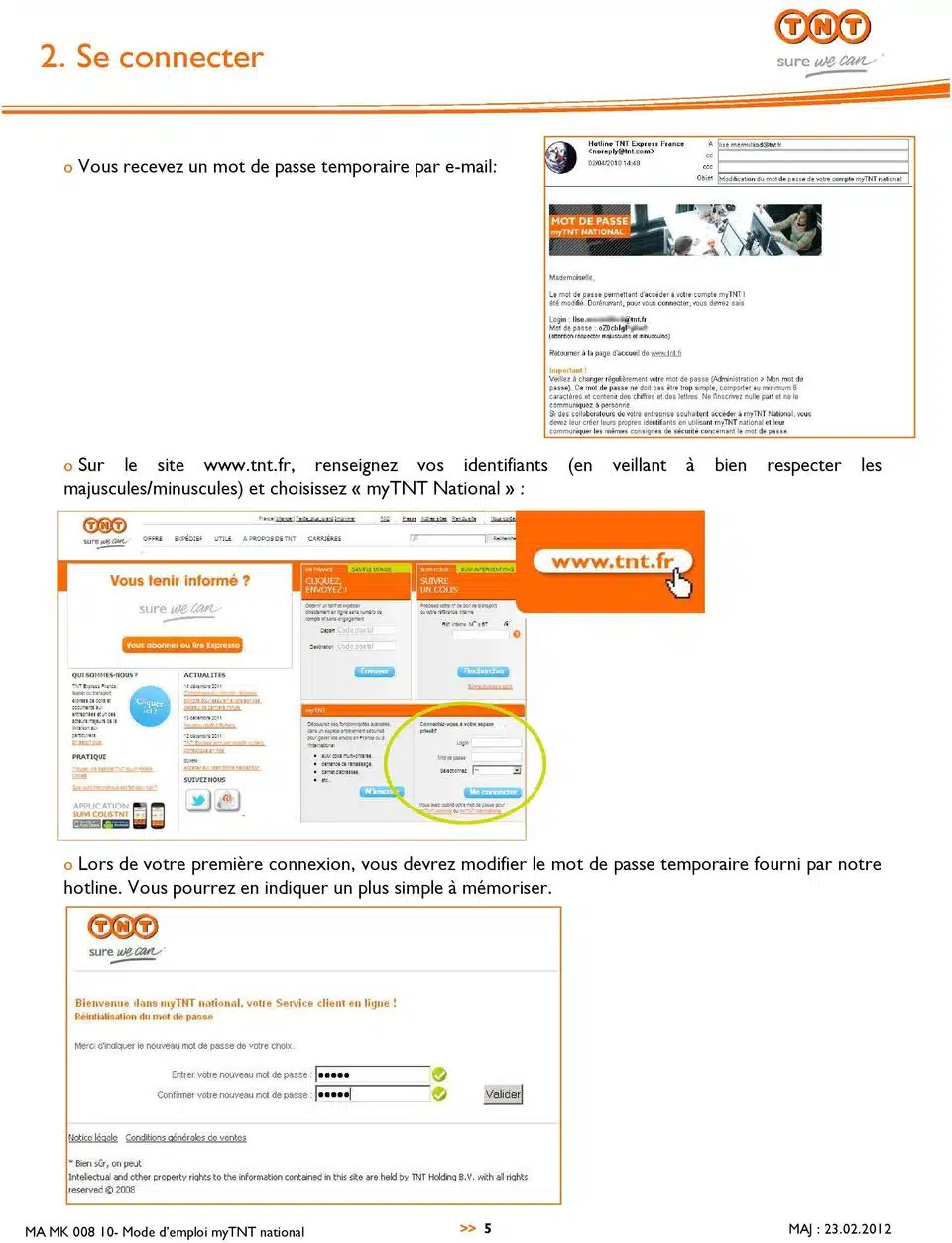 MyTNT : comment créer un compte ?