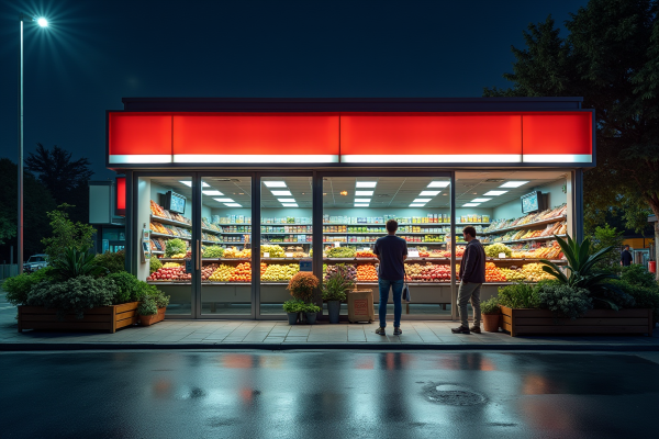 Épicerie de nuit à proximité : prix, horaires et services