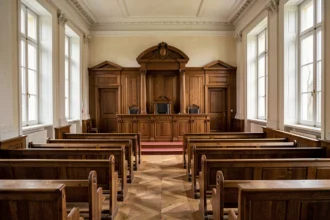 Salle d'audience d'une cour d'appel en France